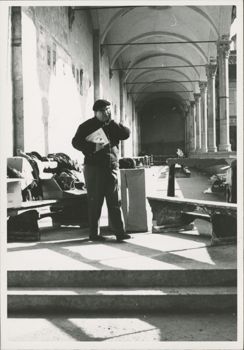 Priest at Santa Croce cloister