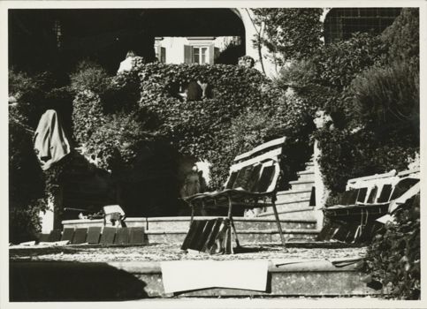 Negatives from the Gabinetto Fotografico of the Uffizi drying in the Garden